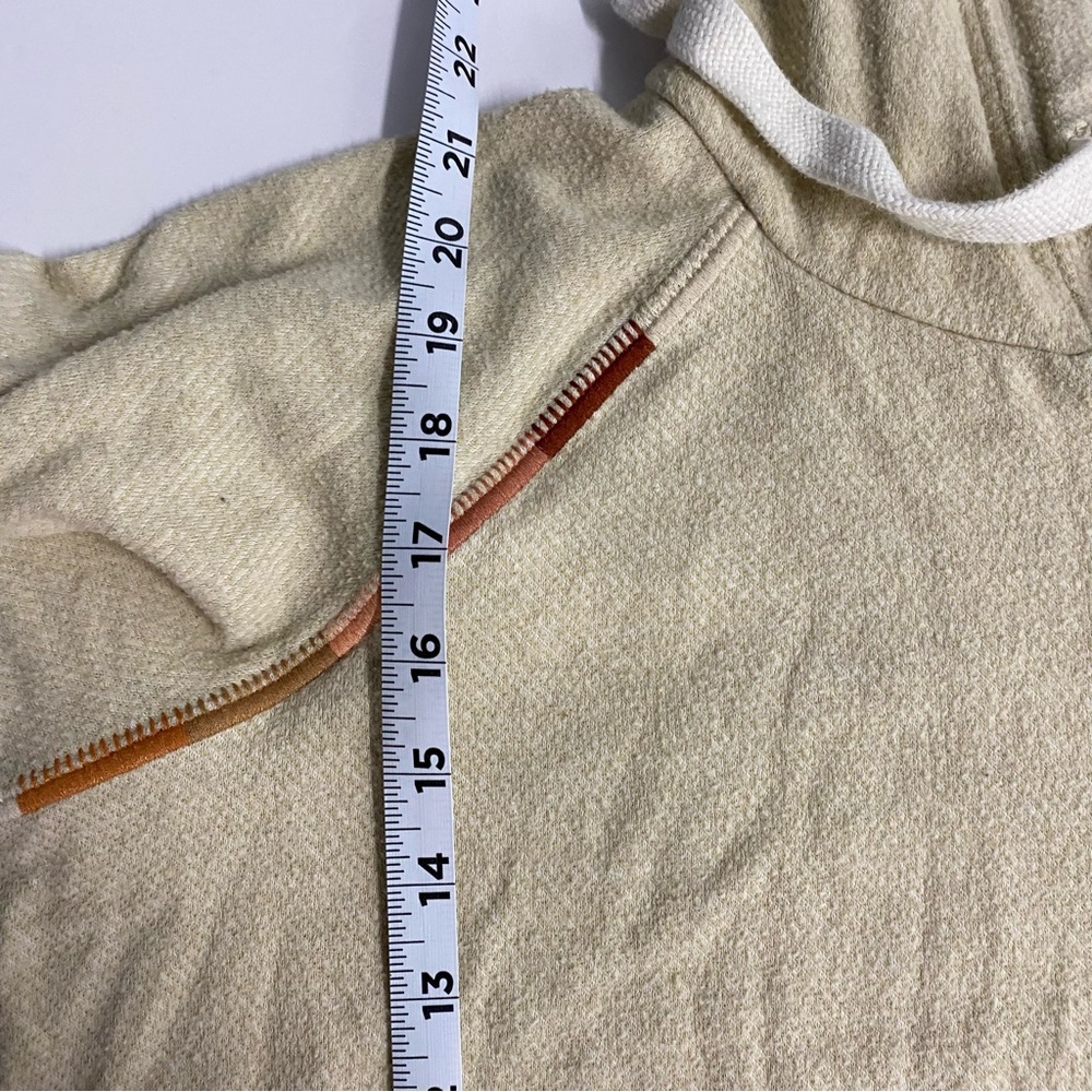 Faherty Embellished Legend Hoodie Oatmeal Multi Color, Women’s US Medium - Picture 7 of 8